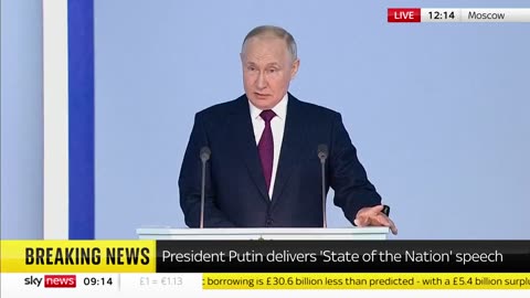 Putin: "The objective of the West is infinite power."