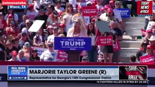 BREAKING: At first rally of Donald Trump in Texas, Rep MTG gives fiery speech, blasts Joe Biden