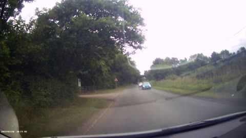 Man Strolling Down a Carriageway