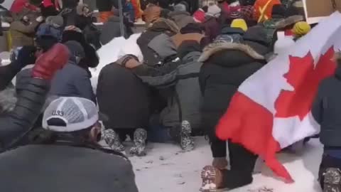Ottawa - Canadian Convoy Protesters in full rage mode