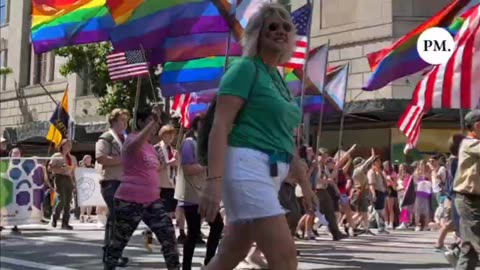 Mix genders rainbow marching?