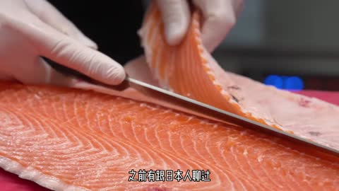 Salmon - The most common sashimi fish