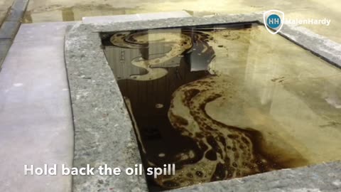 Contain Oil & Fuel Spills in the Rain with Spilltration® Husky Strips