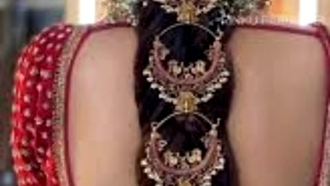 Hair styles for bridal|jewellery for hair styles|indian jewellery|latest hair style for party|
