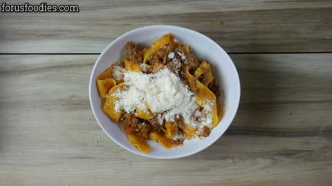 Pappardelle With Meat Sauce = AMAZING