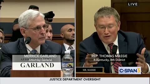 Rep MASSIE goes off on Merrick Garland about the RAY EPPS indictment on a misdemeanor.