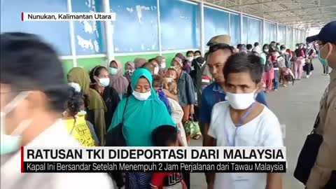 Ratusan TKI Dideportasi dari Tawau Malaysia Karena Tak Memiliki Paspor