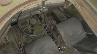 inside a military car