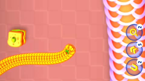 Worms zone imposable kill😨Big snake distrub me🐍 #wormsgaming #games #shorts #gaming