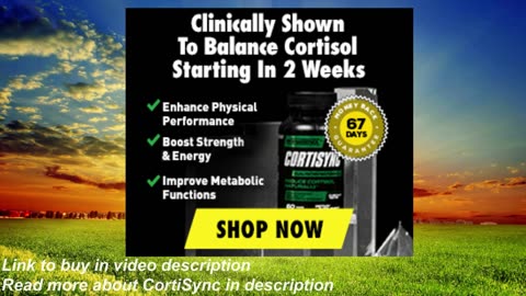 Do not let the stress hormone Cortisol make you gain weight, regulate your weight with CortiSync