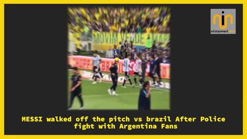 Soccer: Football fight Argentina vs Brazil Match