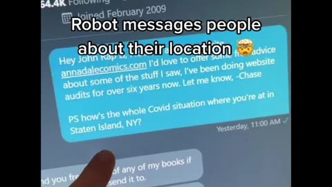 AI ROBOTS ANSWER MESSAGE PEOPLE ABOUT THEIR LOCATION