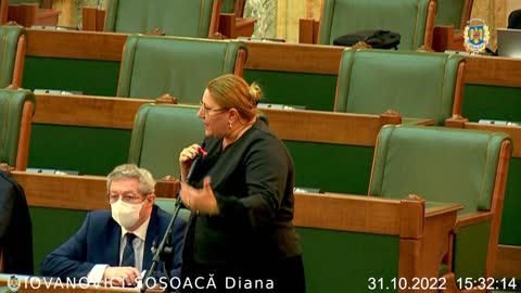 31 Octombrie 2022 - Diana Iovanovici-Șoșoacă în Senat