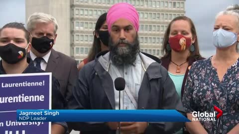 Canada election: Party leaders condemn profane protest disrupting Trudeau rally
