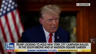 President Trump discusses if he will hold a rally in New York