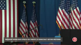 Joe Biden delivers speech on threats to democracy, political violence