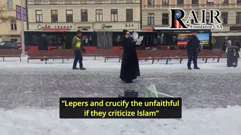 2 clips of Swedish woman insutling and burning Koran