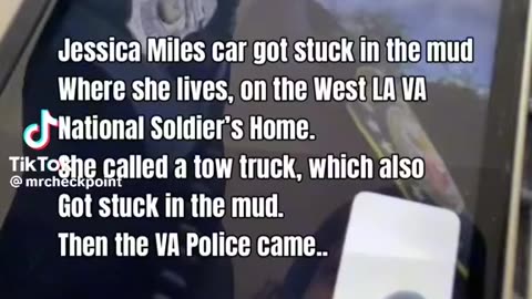 Man Trying To Prevent VA Cop From Towing Disabled Woman Veterans Car