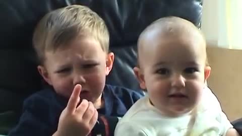 Amazing Video | Baby Charlie bits brother's Finger for Play |Best Review