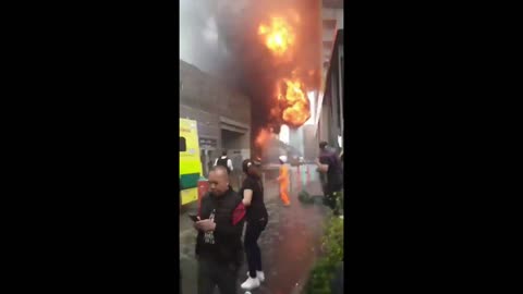 London Train Explosion 6/28/21 Three Angles + Slowmo