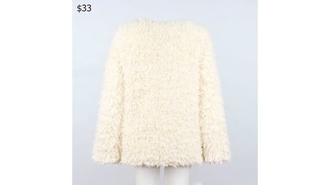 Best Women's clothing AliExpress | Winter Coat Furry Fur Pink Jacket Outerwear Long Sleeve Fluffy.