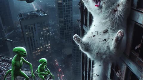 Aliens attack 😿 #cat #sad #story #catmemes #cutecat #aiimages #chatgpt4 #ai #motivation #inspiration