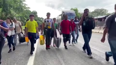 Elon Musk posts video of Migrant Invasion - November 1, 2023