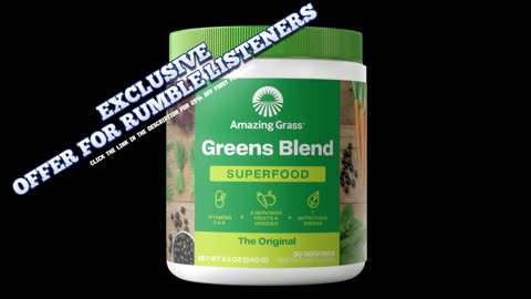 Amazing Greens | 25% off JRE Rumble Sale