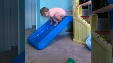 Cute baby sliding #Baby compilation #Sliding Baby are the cutest creatures #funny moments
