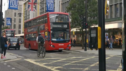 London buses are one of the most beautiful things in the city because of their red color