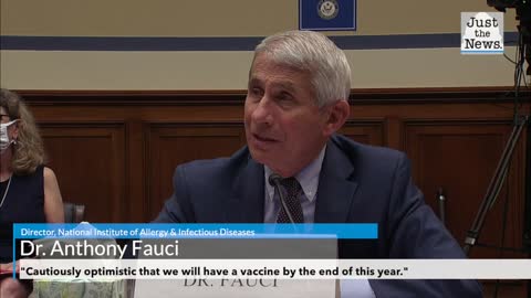 "Cautiously optimistic that we will have a vaccine by the end of this year."