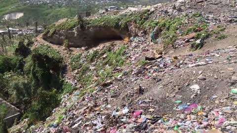 Trash Mountain In Haiti