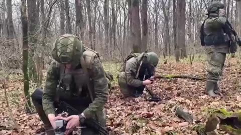 Combat work of military personnel of the reconnaissance unit