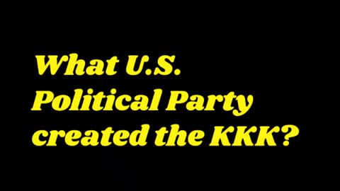 What Party Began the KKK?