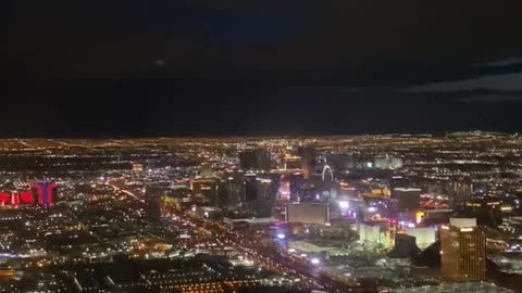 Flying over the Las Vegas Strip