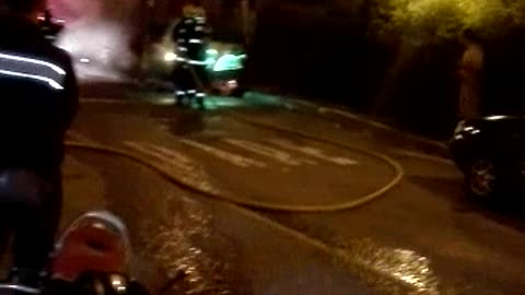 Bomberos atendieron incendio en bus