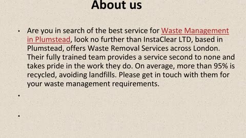 Best House Clearances in Plumstead.