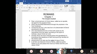 Epistle to the Romans 1:2-7