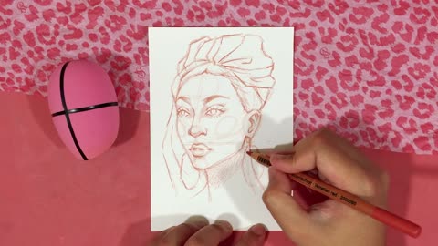 How to draw face (In 3/4 Angle)