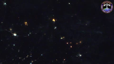 Meteors Encountering Earth's Atmosphere A View From the International Space Station