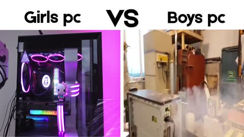 #Boys pc vs #girls pc