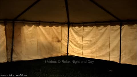 RAIN on a TENT I Sound Therapy for Study Sleep Massage SPA I Relax Night and Day
