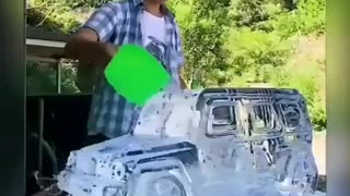 Making ice car