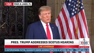 FULL SPEECH: President Trump Gives Remarks on Supreme Court Case at Mar-a-Lago - 2/8/24
