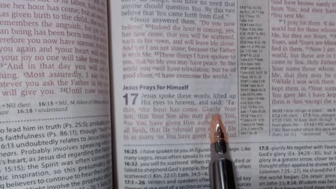 John 17:1-6 (Jesus prays for Himself)
