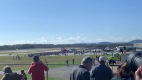 Blue Angel #5 arriving at Hickory Regional Airport