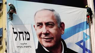 Thousands protest Israel's PM ahead of election