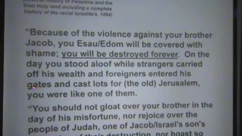 JACOB/ISRAEL VS. ESAU/EDOM by Dr. James P. Wickstrom, Teacher of YAHWEH