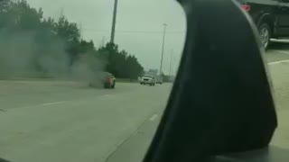 Ford Mustang on Fire