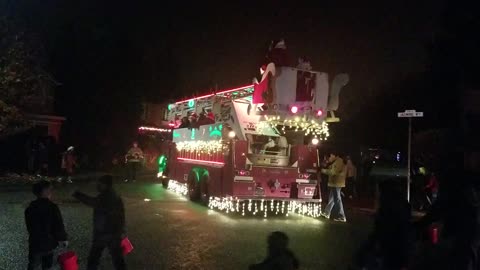 Fire truck Santa Claus